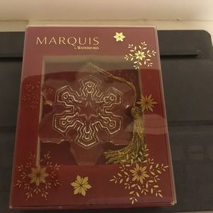 WATERFORD MARQUIS Lead Crystal 2015 Annual Snowflake Christmas Ornament NIB
